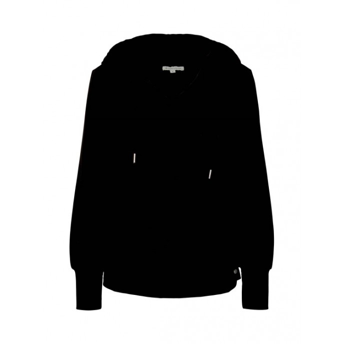 W Sweatshirt hoody - Zwart